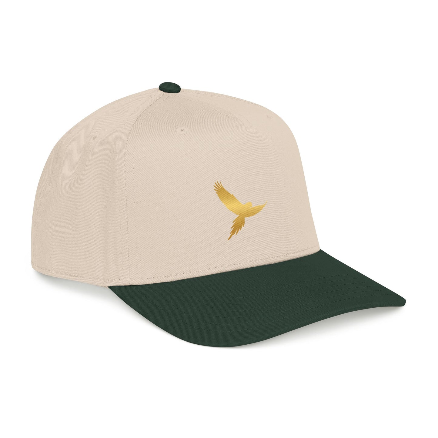 Gold Macaw Silhouette Baseball Cap