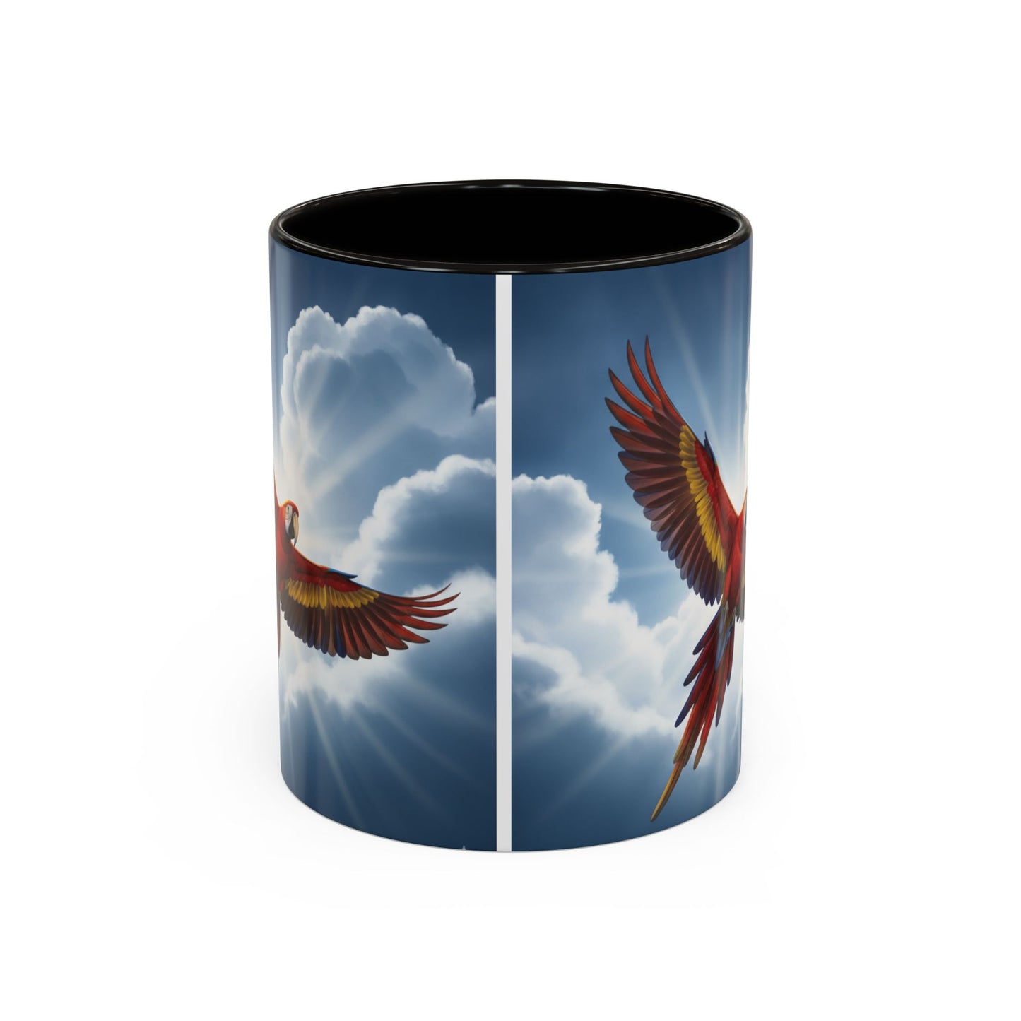 Scarlet Macaw Flying Mug