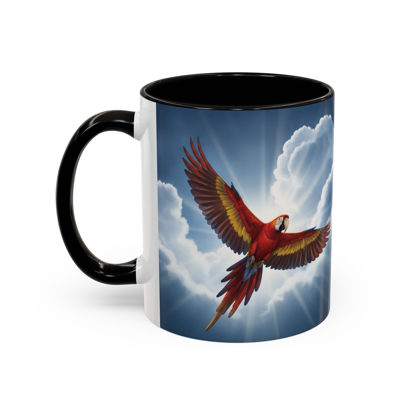 Scarlet Macaw Flying Mug