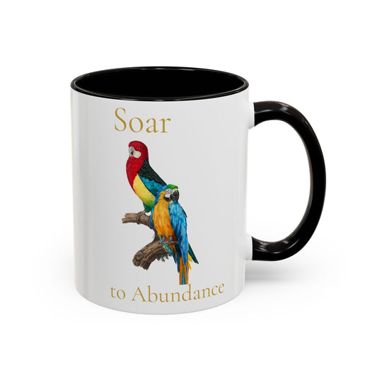 Soar to Abundance Macaw Mug