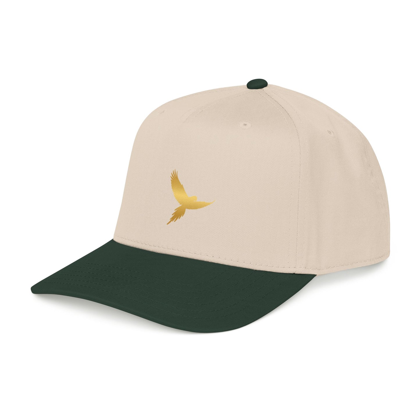 Gold Macaw Silhouette Baseball Cap