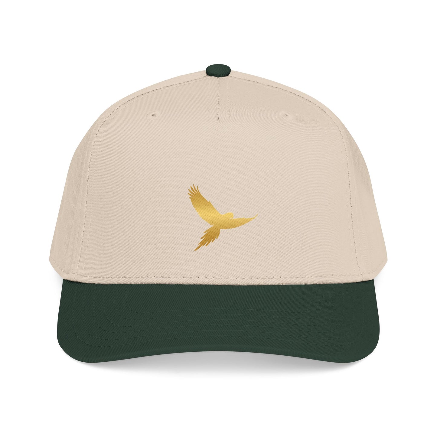 Gold Macaw Silhouette Baseball Cap