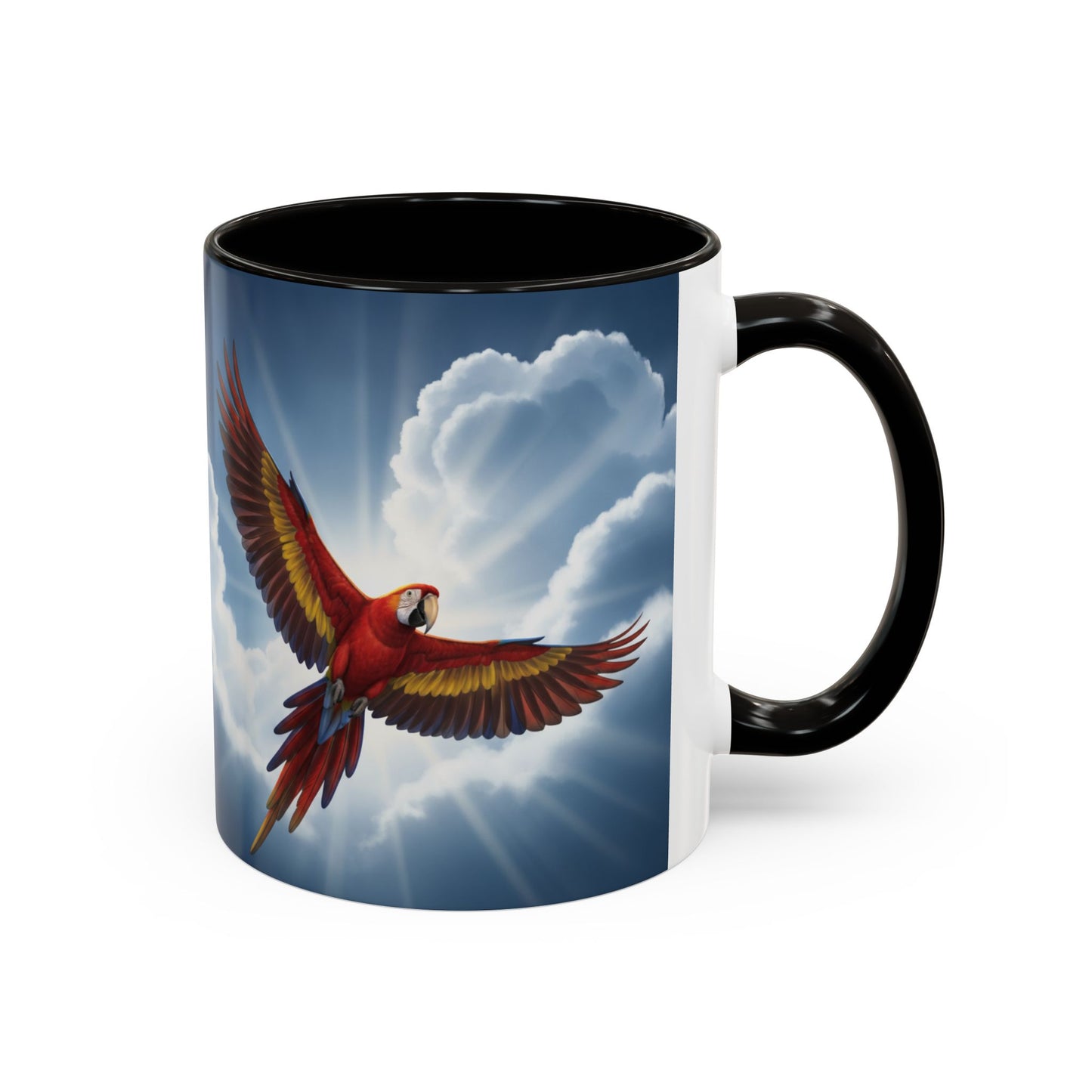 Scarlet Macaw Flying Mug
