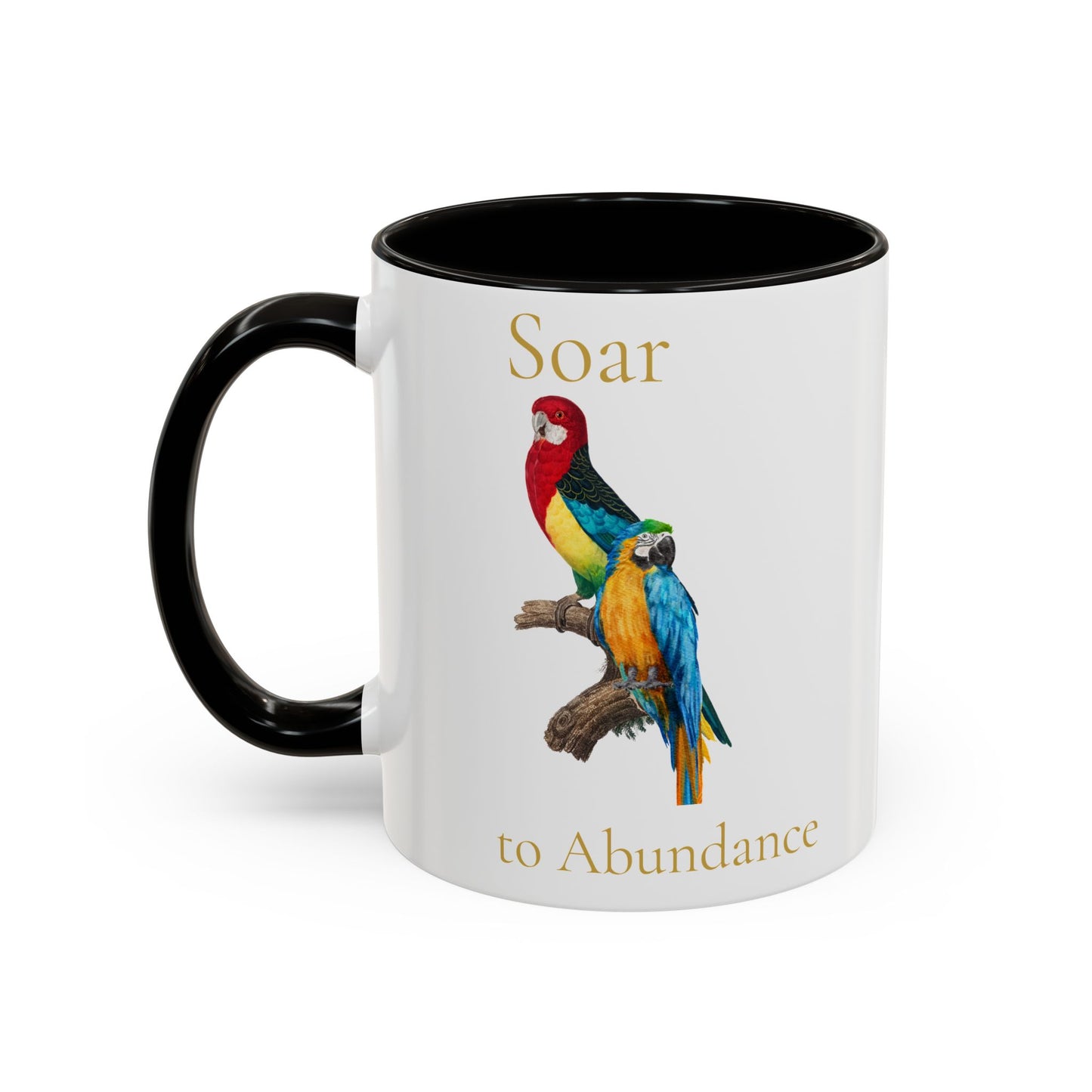 Soar to Abundance Macaw Mug