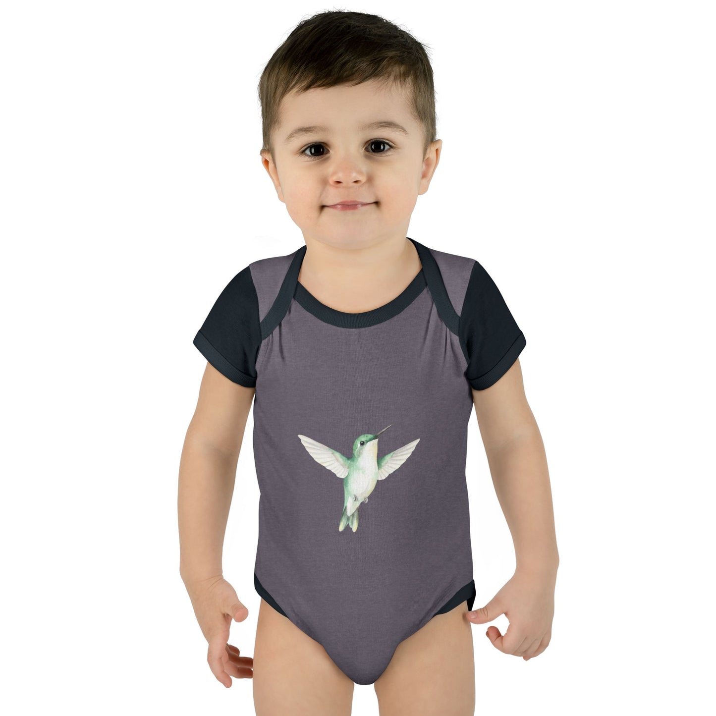 Humming Bliss Baby Bodysuit — Cute Hummingbird Infant Onesie Gender Neutral Baby Gift